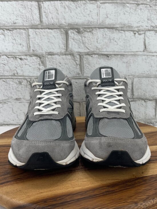 New Balance 990v4 Mens Sz. 11 2E Wide Grey Silver Running Shoes Made in USA main image 6